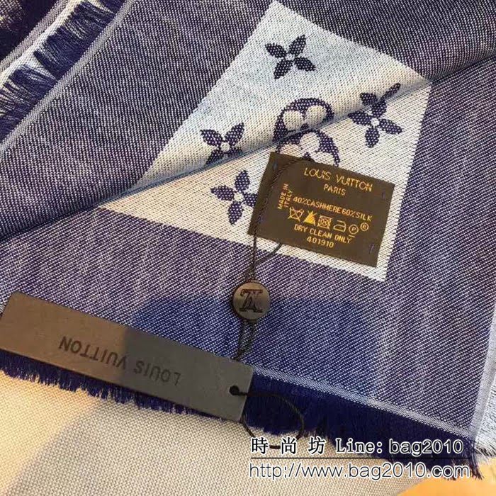 路易威登LV最經典款Louis Vuitton 暗紋提花圍巾 LLWJ6111